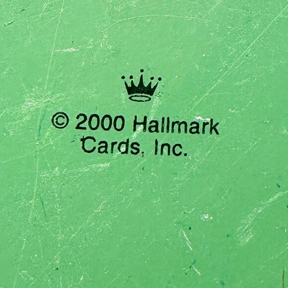 Vtg 2000 Hallmark Keepsake Ornament Angel Blessed Tree Beaded Leather Strap - Picture 6 of 11